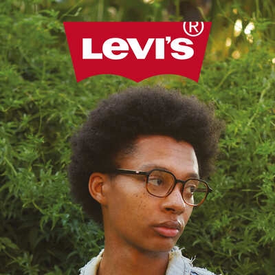Levi's LV 1012 Eyeglasses MATTE RUTHENIUM/Clear demo lens Men's