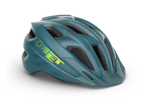 Casco MET Crackerjack blu petrolio opaco 3HM147 BL1