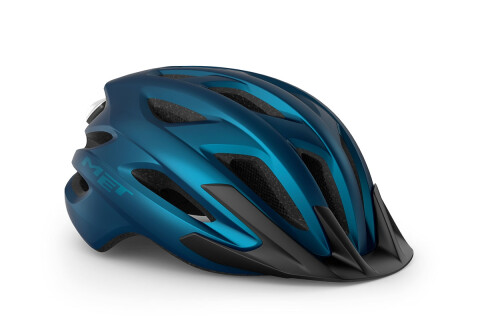 Casque de vélo MET Crossover mips blu metallizzato opaco 3HM151 BL1