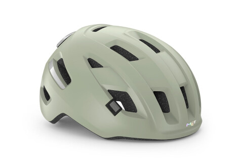 Fahrradhelm MET E-mob moss gray opaco 3HM153 GY1