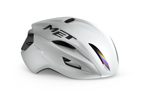 Bike helmet MET Manta mips bianco olografico lucido 3HM133 BI1