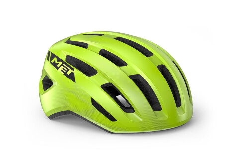 Casque de vélo MET Miles giallo fluo lucido 3HM130 GI1