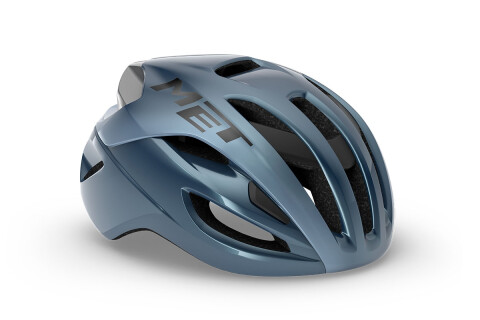 Fahrradhelm MET Rivale mips navy silver lucido 3HM132 BL3