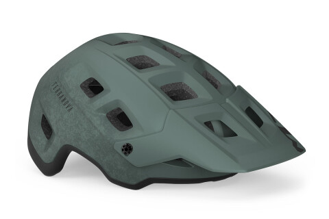 Casco bici MET Terranova verde salvia nero opaco 3HM121 VE2