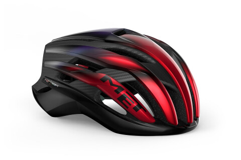 Casco MET Trenta 3k carbon mips rosso iridescente lucido 3HM146 RO1