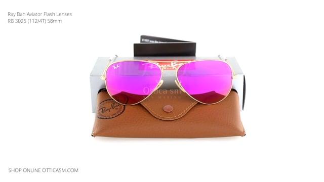 ray ban pink flash lenses