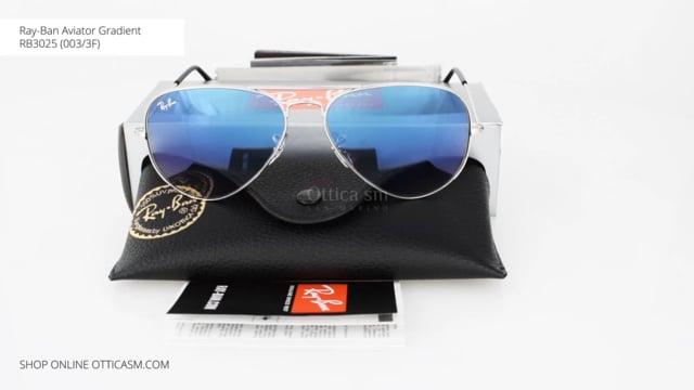 Sunglasses Ray-Ban Aviator Gradient RB 3025 (003/3F) - Free