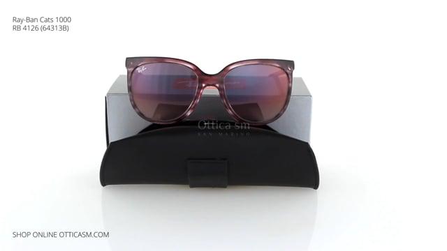 Sunglasses Ray-Ban Cats 1000 RB 4126 (64313B) Woman | Free