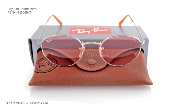 ray ban round red
