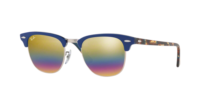 Sunglasses Ray Ban Clubmaster Mineral Flash Lenses RB 3016 1223C4 RB3016 Unisex Free Shipping Shop Online